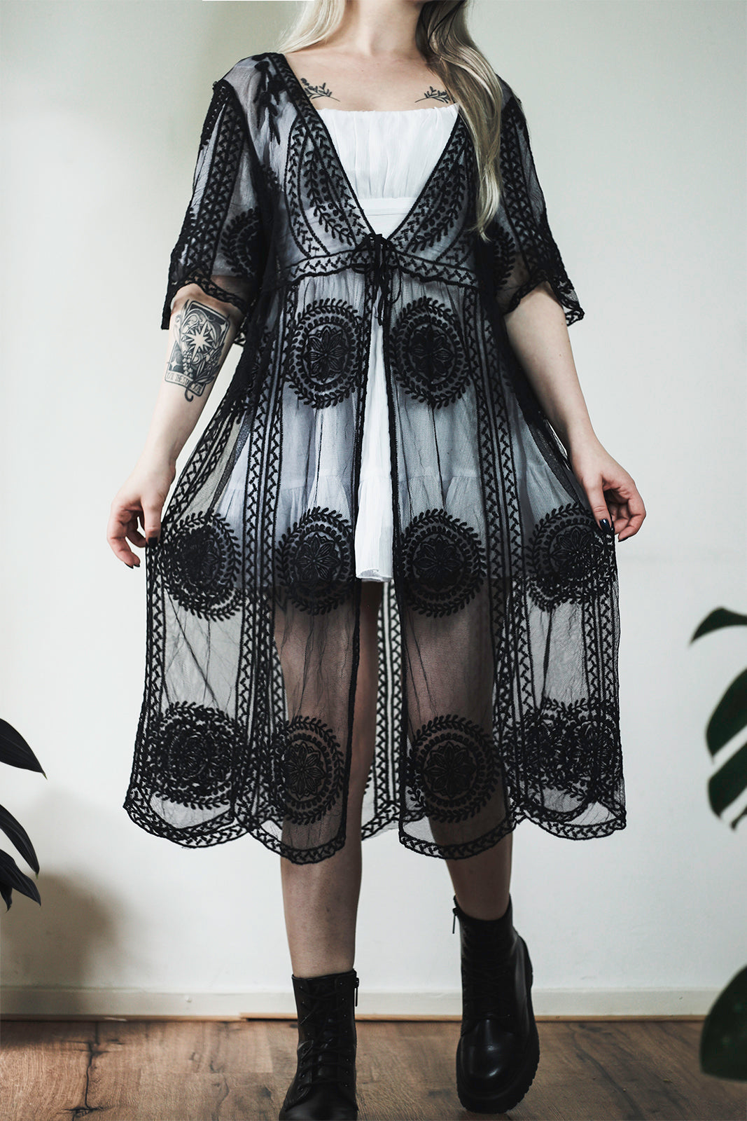 Black Peacock Gown