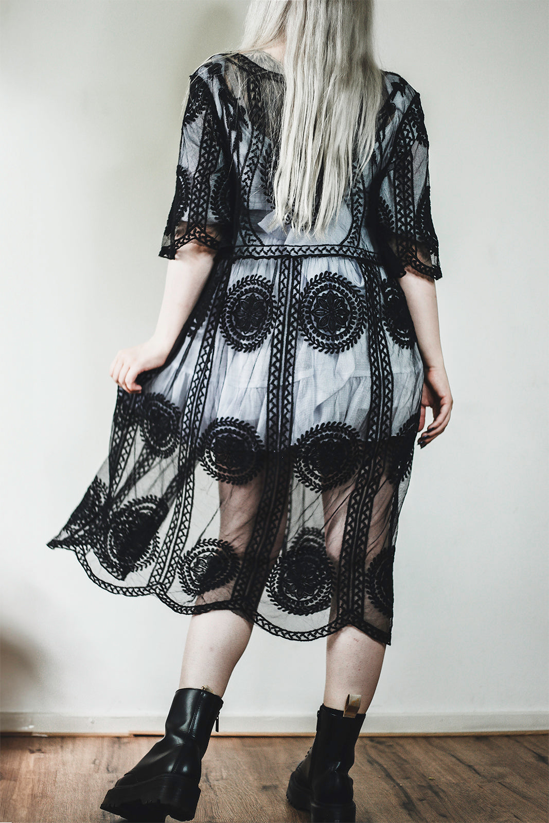 Black Peacock Gown